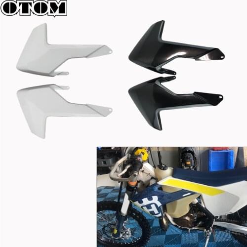 OTOM Motorcycle Fuel Tank Guard Plate Front Side Spoiler Radiator Shrouds Plastic Cover For HUSQVARNA FC TC TX FX Motorbike Part