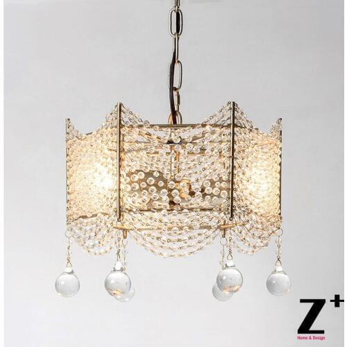 Luxury French Palais Vintage Lustre K9 Crystal Bead Chandelier Free Shipping