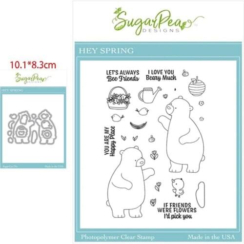 Garden bear Troqueles de corte de metal scrapbooking cutting dies Metal die cutters for scrapbooking Dies scrapbooking