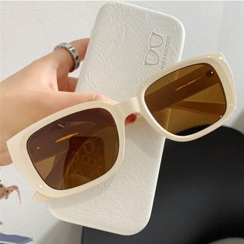 Fashion Vintage Rectangle Sunglasses Women Luxury Retro Eyewear Brand Designer Gradient Lens Square Sun Glasses Men Shades Uv400