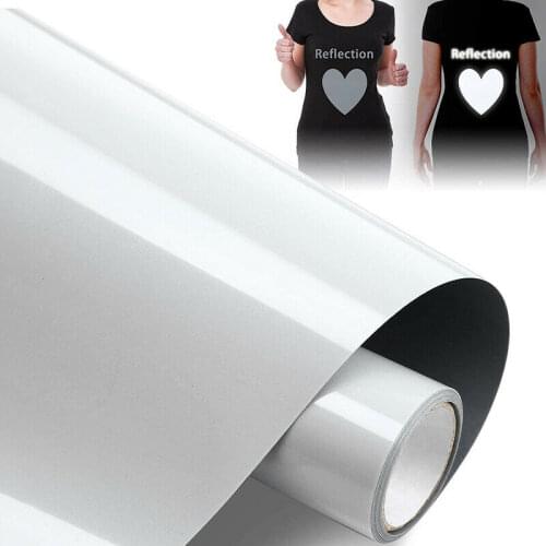 Reflective Gray Heat Transfer Vinyl for Hats Clothing Iron on T-Shirts HTV Compatible with Cricut Cameo Heat Press Machines DIY