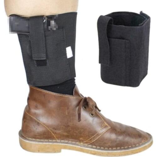 Universal Black Ankle Leg Holster Gun Concealed Holder Magazine Pouch For Pistol handGun Tactica