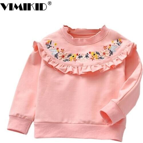 VIMIKID Long Sleeve Shirts For Girls