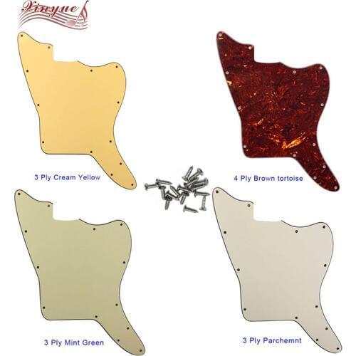 Pleroo Great Qulitity For Blank With Fixed 13 Screw Holes US Jazzmaster Guitar Pickguard Scratch Plate Replacement