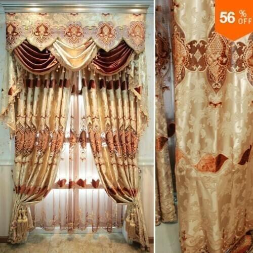 Curtains for windows Quality new chinese style embroidered curtain finished products fashion shade curtain wedding curtains