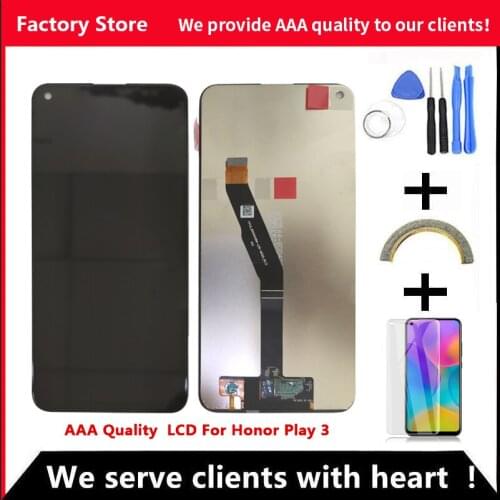 6.39 Inches AAA Quality LCD For Huawei Honor Play 3 LCD Display Touch Screen Digitizer Assembly With Frame For Honor Play3 LCD