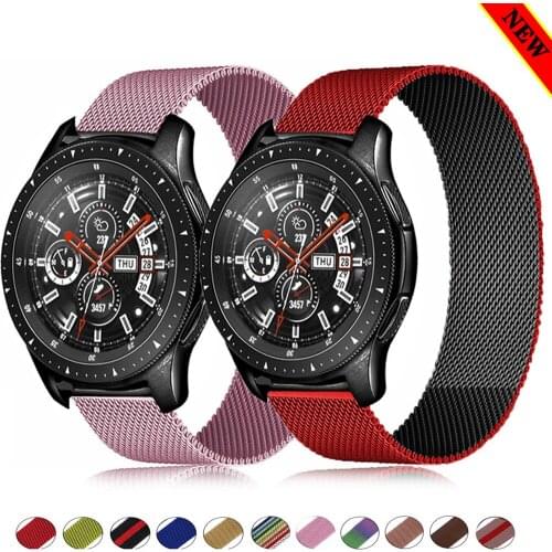 20/22mm Correa De Reloj Para Huawei GT 2-2e-Pro Banda 42/46mm Pulsera Milanese Loop Pulsera Para Samsung Galaxy Ver 3/Activo 2