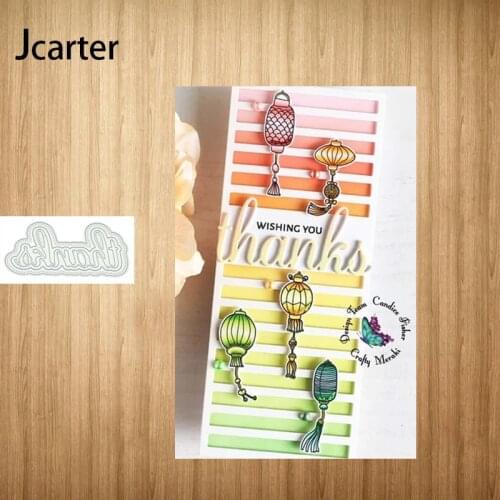 2021 Thanks Letters New Design Metal Cutting Dies Craft Stencil for Scrapbooking Handmade Diy Card Make Shape Album Decor Model