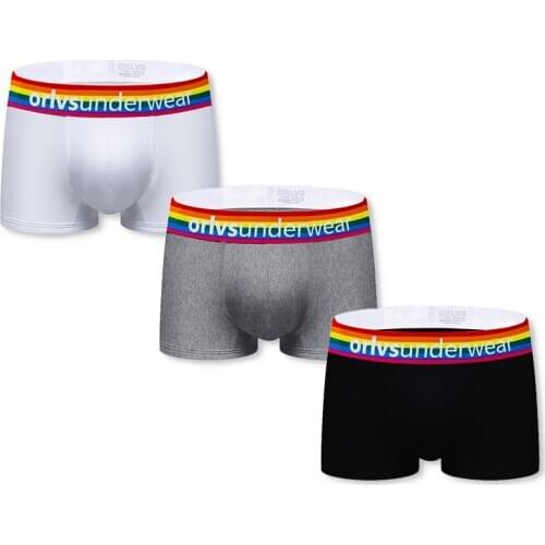 3 PCS/LOT Brand Men Underwear Boxer Cotton Male Pants Breathable Comfortable Underpants Cueca Tanga Mens Shorts High Quality