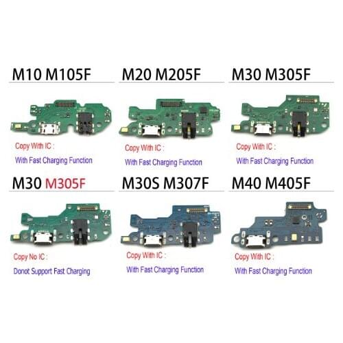 5PCS USB Charging Port Connector Dock Board Flex Cable Replacement Parts For Samsung M10 M20 M30 M40 M30S Replacement Parts