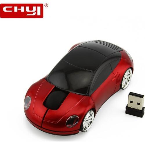 CHYI Wireless Cool Car Shape Mouse USB Optical Mini Portable 3D Computer Mause Ergonomic 2.4G 1600 DPI Mice For Desktop Laptop