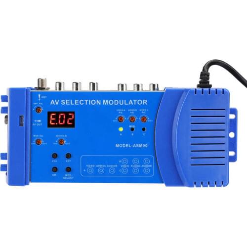 AMS90 Digital Domestic Modulator AV Optional Modulator VHF UHF PAL Standard Portable Converter for EU 100-240V Modulator