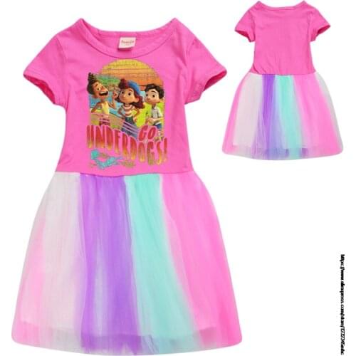 Children Dances Dress for Girls Cute Princess Dress Kids New movie Luca Gifts Intant Party Clothes Clothing Gift