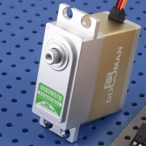 DOMAN 1pcs/lot Coreless motor 20kg.cm digital rc servo DM-CLS205TD CNC full metal case metal gear for rc trcuk