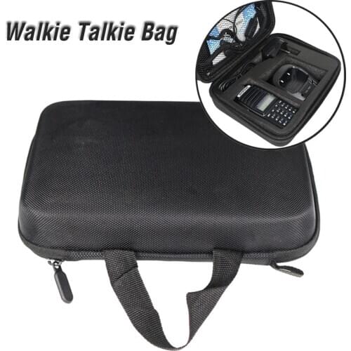 Two Way Radio Case Handbag Storage Box/Bag Hunting Hand Carring Case Bag For BAOFENG UV-82 UV-5R UV5R Pro bf888S Walkie Talkie
