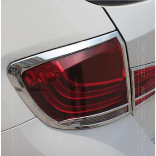 CHROME REAR TAIL LIGHT LAMP COVER TRIM MOULDING GARNISH FIT FOR 2012 2013 2014 BMW X1 E84 LF1