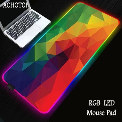 Gaming Mouse Pad RGB Large Mouse Pad Gamer Big Mouse Mat Computer Mousepad XXL Carpet Rubber Surface Mause Pad Keyboard Desk Mat