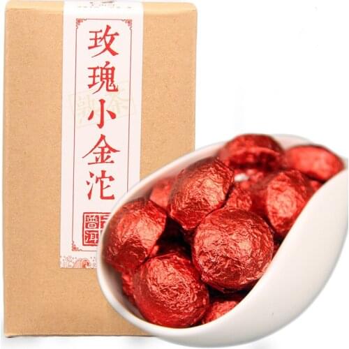 China Yunnan Mini Xiaotuo Tea Ripe Tea Rose Pu'er Tea 250g Green Food for Health Care