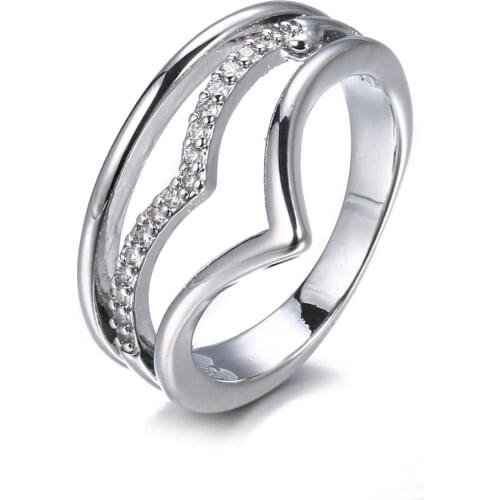 Bettyue Fashion Jewelry Three Different Layers Appearance For Women&Girls Attractive Ring AAA Zirconia Party Choice