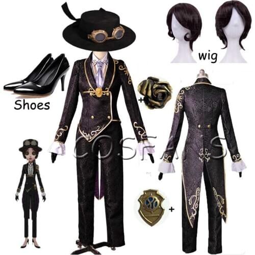 Game Identity V Cosplay costumes Survivor Mechanic Tracy Reznik Cosplay Costume Puppeteer Skin Cosplay Uniforms Suits wig Shoes