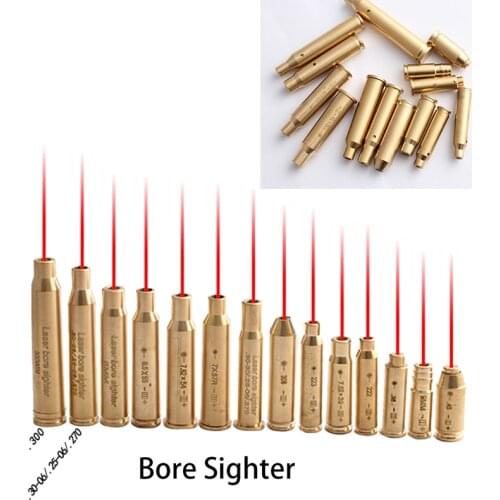 Red Dot Laser Brass Sight Cal Cartridge Sights For .308 .45 .38 9mm Tactical Hunting Accessories