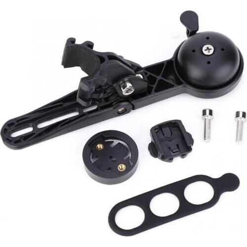 4 In 1 Bicycle Computer Mount with Bike Bell Speedometer GPS Gopro Sport Camera Holder for GARMIN CATEYE Bryton