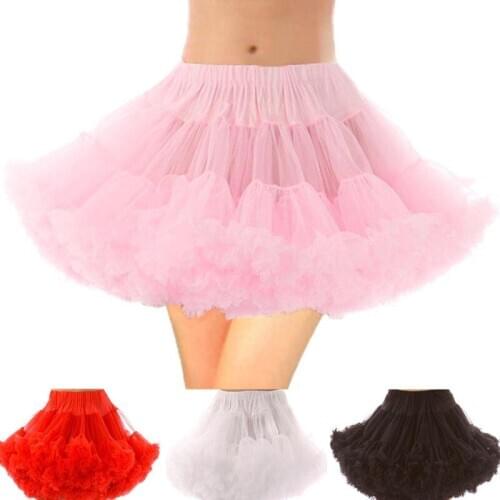 Cute Bridal Petticoat Wedding Dress Lolita Short Underskirt Adult Tutu Tulle Skirt Slips Puffy Bustle Rockabilly Party Cosplay