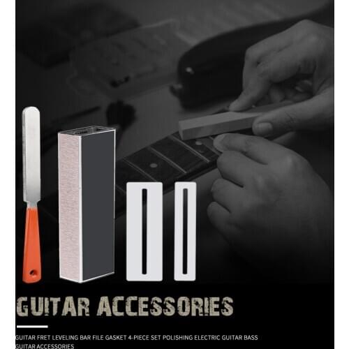 Acoustic Guitar Fret Polishing File Leveling Tools 4pcs File Music Instrument Repair Tool Musical Instrument Parts