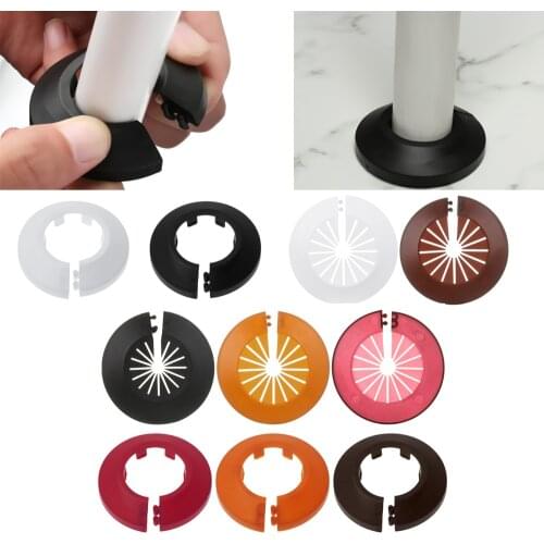 1pc Plastic Wall Hole Duct Cover Shower Faucet Angle Valve Pipe Plug Decoration Cover Snap-on Plate Kitchen Faucet Accessories