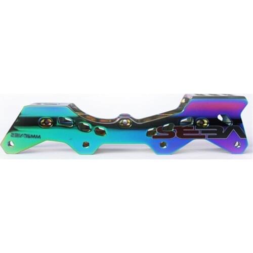 Plane Electroplating Mirror 219mm 227mm 231mm Inline Skates Base Rainbow FSK Slalom Skating Frame 150mm 165mm 195mm for SEBA