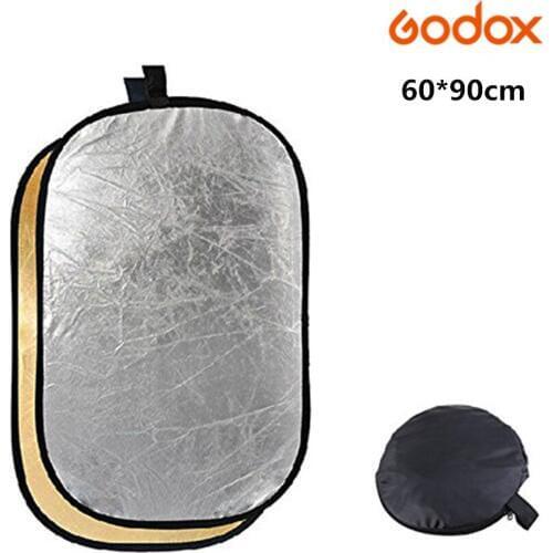 Godox 2 in 1 Portable Collapsible Reflector 60*90cm 24*36'' Light Diffuser Multi Foldable Studio Disc