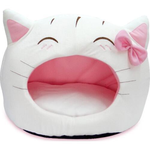 Princess Cats Bows Dog Kennels For Pets Soft Washable Shape Dog Bed House With Mats For Small Animal Cute Puppies Yorkov Terrier