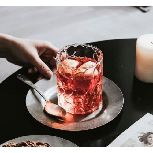2021 New Design Creative Transparent Ins Coffee Whiskey Glass Cup Water Milk Ice Wine Glasses Drinkware Tea Glass Tumbler