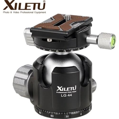 XILETU LG44 Tripod Ball Head panoramic Video Stand Head low Center of Gravity Aluminum Tripod Ballhead Maximum Load Weight 20KG