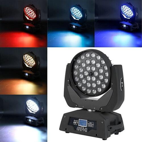 LED Moving Head Wash Light 36x15W RGBWA 5in1 Color Zoom Wash DJ Disco party lights DMX Stage Moving Heads beam lighting