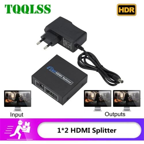 TQQLSS Full HD 1080p HDMI-compatible Splitter Switch Switcher 1X2 Split Amplifier Dual Display For DVD For PS3 HDTV 1 in 2 Out