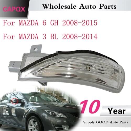 CAPQX Rear View Mirror Blink Lamp Turn Signal Side Mirror Flash Light For MAZDA 6 Mazda6 GH 2008-2015 MAZDA 3 BL 2008-2014