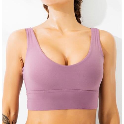 Women sexy Sport Bra Shockproof Padded Athletic Gym Running Seamless Fitness Yoga suit Vest Tops sports wear Fitness Breathable