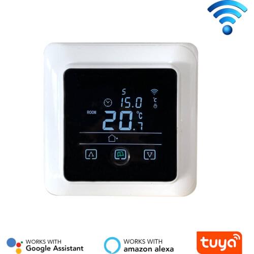 110V 230V ME108 Smart Wifi Thermostat LCD Touch Screen Temperature Controller for Electric warm floor, Google Home, Alexa