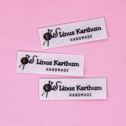 120pieces Custom Ironing Labels, Custom Clothing Labels, Text, iron on , Organic Cotton Fabric Name Label (YT236)