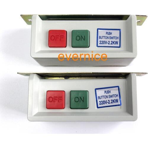 2 Push Button On & Off Switch For Industrial Sewing Machine Motor 220 Volt 110V