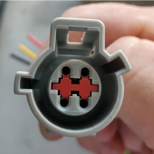 Free shippin50/100 pcs 4 pins Automotive Connector Plug with 15cm 18AWG wire