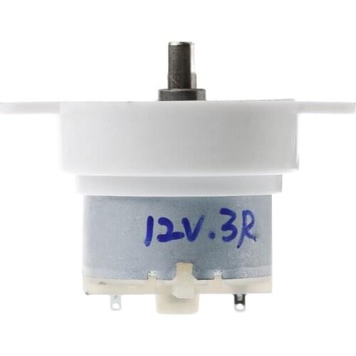 DC 12V 3 RPM High Torque Cylinder Electric Micro Motor Gearbox Slow Down Mute Motor