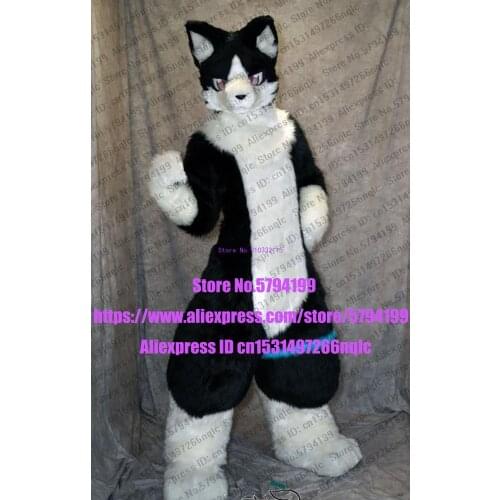 Customized Available REAL PHOTO black CAT j7 full sets husky dog Suit fursuit Costume fox Party Fancy Dress Carnival Gift