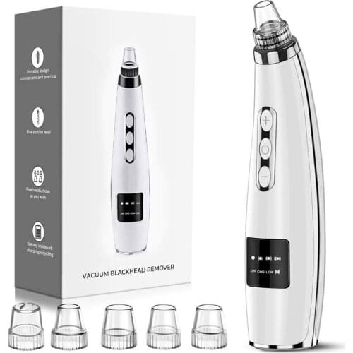 Electric Acne Cleaner Facial Blackhead Remover Vacuum Blackhead Black Spots Pore Cleaner Machine Point Vacuum Cleaner Tool