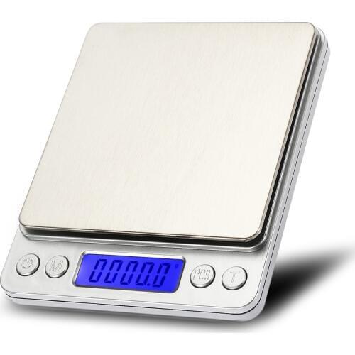 3000g x 0.01g Digital Precision Pocket Gram Scale Non-magnetic Stainless Steel Platform Jewelry Electronic Balance Weight Scale