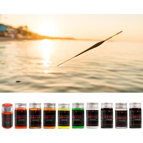E56D Fluorescent Oil Fluorescent Paint Tail Painting DIY Craft Fishing Floats Indicator Visualable Buoy Tail Tackle Accessory