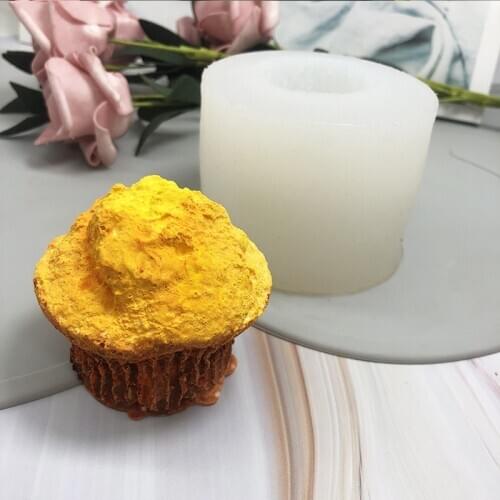Muffin cup Cupcake modeling silica gel mold chocolate ice cream mousse baking tools Aromatherapy Candle Mold resin moulds