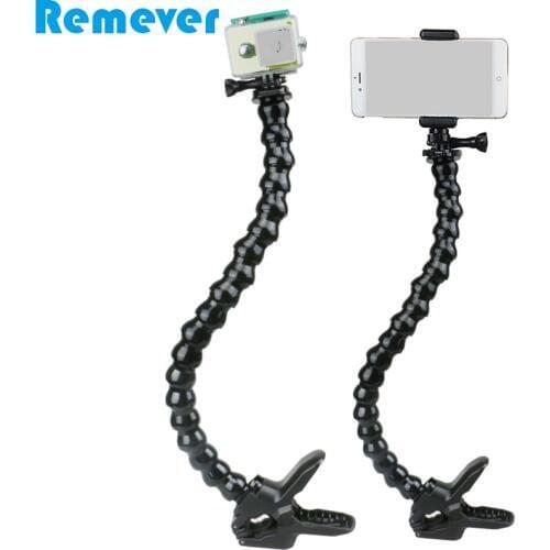 Flexible Octopus Monopod Goose Neck for GoPro Cameras Selfie Stick with Phone Holder for Iphone Xiaomi Huawei Samsung Phones