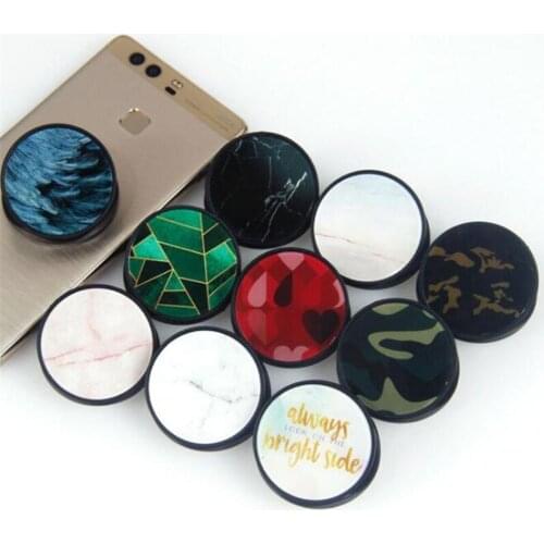 Stone Pattern Camouflage Expanding Stand Grip Mount Phone Socket Fold Mobile Phone Pocket Desktop Bracket Phone Stand Holder